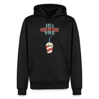 Milchshake Sommer Eis Softeis Limonade Geschenk - Männer Premium Bio Hoodie - Schwarz - Vorne - Nico (187cm)