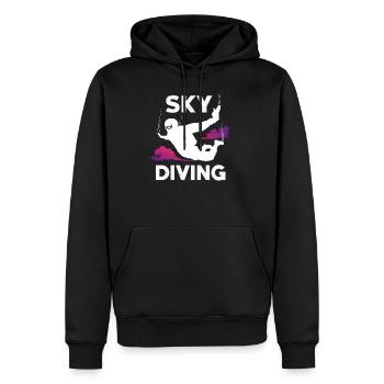 Skydiving skydiving - Men’s Premium Organic Hoodie - black - Front - Nico (187cm)