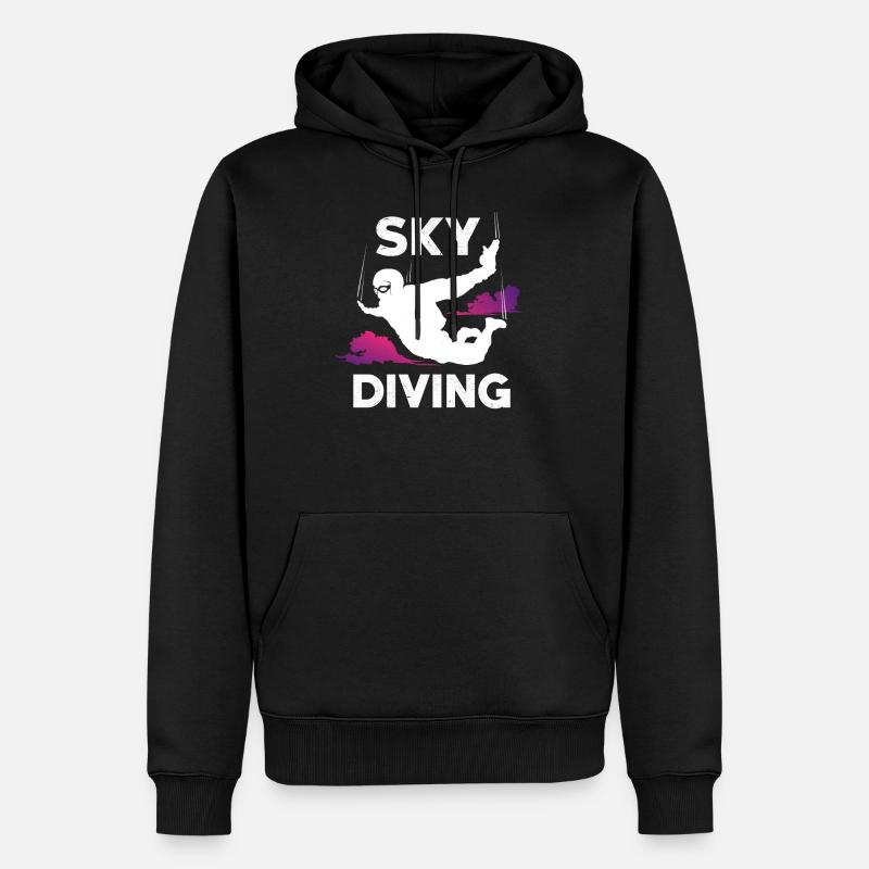 Parachutisme parachutisme - Sweat à capuche Premium bio Homme - noir