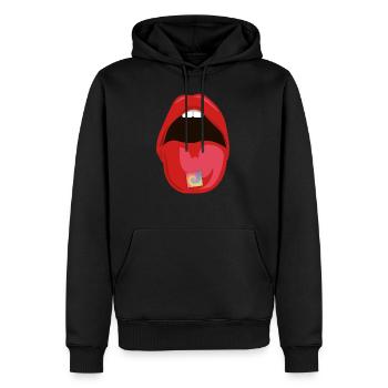 Acid LSD psychedelic drugs - Men’s Premium Organic Hoodie - black - Front - Nico (187cm)