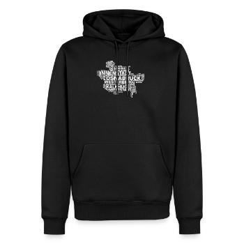 Osnabrück Stadtteile - Männer Premium Bio Hoodie - Schwarz - Vorne - Nico (187cm)