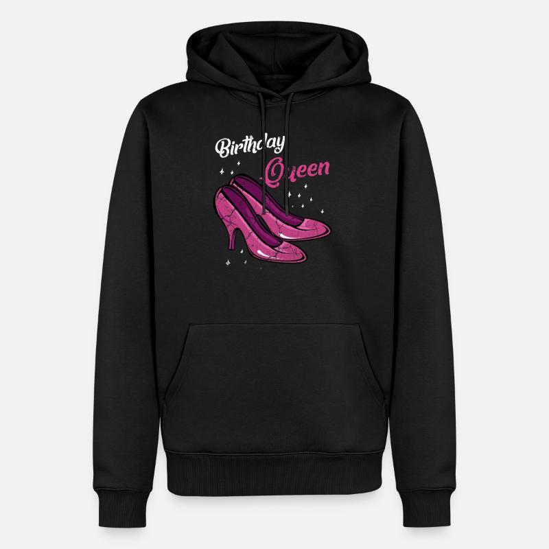 Anniversaire Reine - Sweat à capuche Premium bio Homme - noir
