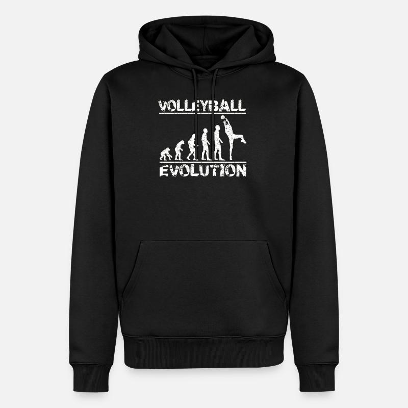 Volleyball Evolution - Sweat à capuche Premium bio Homme - noir