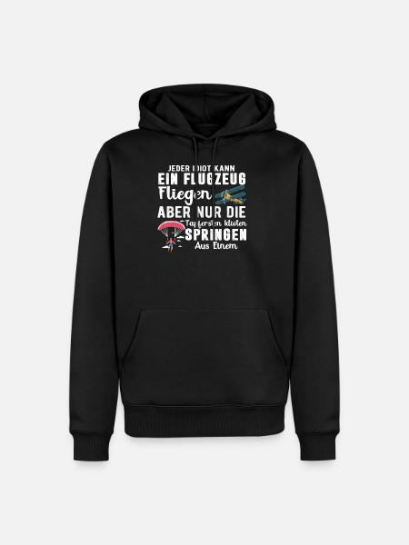 Fallschirm Fallschirmsprung - Männer Premium Bio Hoodie - Schwarz