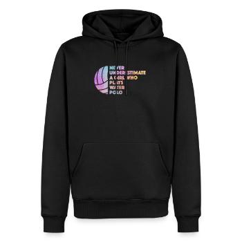 01594 water polo girl wasserball sWaswimmers swimm - Männer Premium Bio Hoodie - Schwarz - Vorne - Nico (187cm)