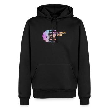 01595 water polo girl wasserball sWaswimmers swimm - Männer Premium Bio Hoodie - Schwarz - Vorne - Nico (187cm)