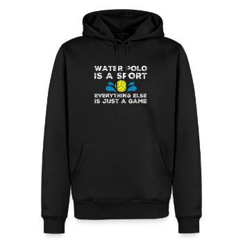 Wasserball Wasserpolo Wasser Polo Sport Geschenk - Männer Premium Bio Hoodie - Schwarz - Vorne - Nico (187cm)