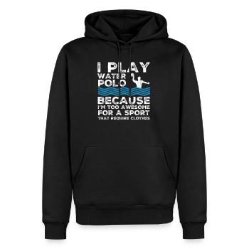 Wasserball Wasserpolo Wasser Polo Sport Geschenk - Männer Premium Bio Hoodie - Schwarz - Vorne - Nico (187cm)