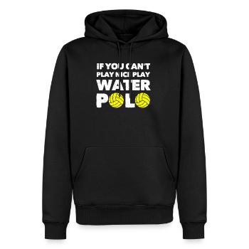 Wasserball Wasserpolo Wasser Polo Sport Geschenk - Männer Premium Bio Hoodie - Schwarz - Vorne - Nico (187cm)