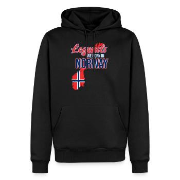 Norway - Men’s Premium Organic Hoodie - black - Front - Nico (187cm)