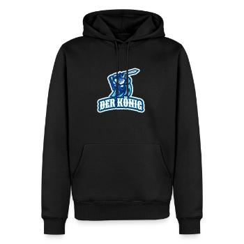 König - der echte (wunderbares Geschenk) - Männer Premium Bio Hoodie - Schwarz - Vorne - Nico (187cm)