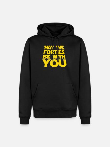 40th birthday - Men’s Premium Organic Hoodie - black