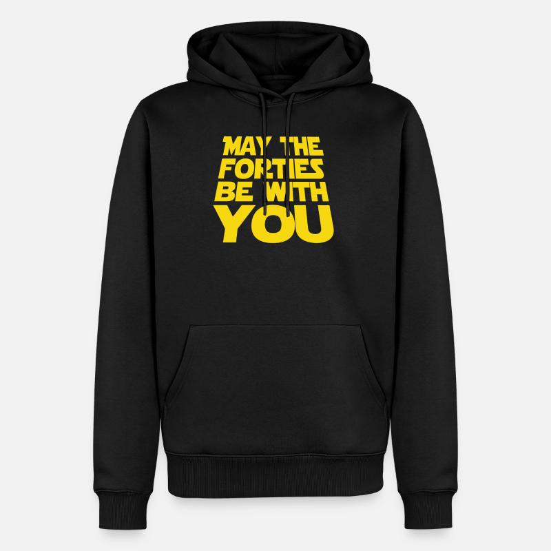 40ème anniversaire - Sweat à capuche Premium bio Homme - noir