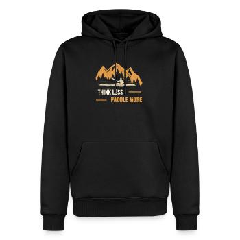 Kayak - Männer Premium Bio Hoodie - Schwarz - Vorne - Nico (187cm)