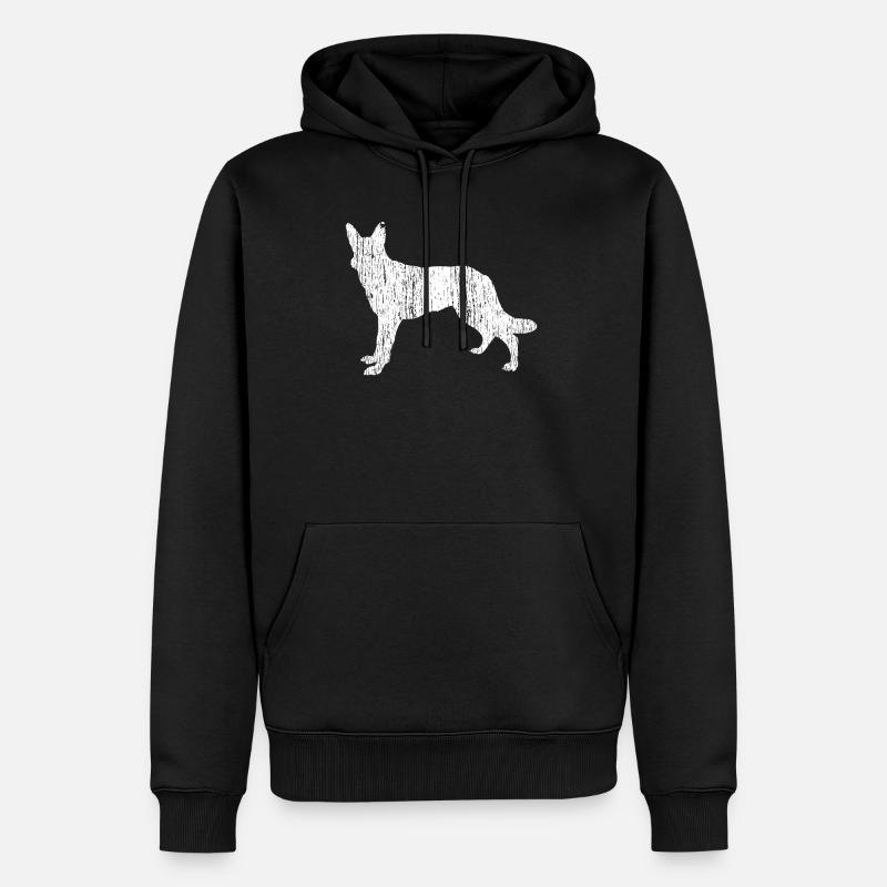 Deutscher Schäferhund - Männer Premium Bio Hoodie - Schwarz