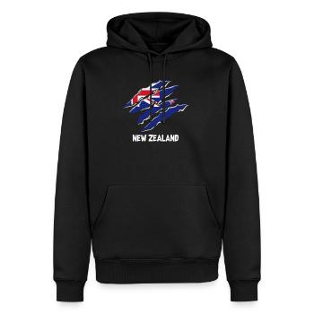 Neuseeland Land Urlaub Einwohner Lustiger Spruch - Männer Premium Bio Hoodie - Schwarz - Vorne - Nico (187cm)
