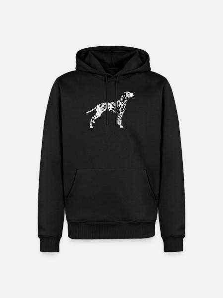 Dalmatiens - Sweat à capuche Premium bio Homme - noir