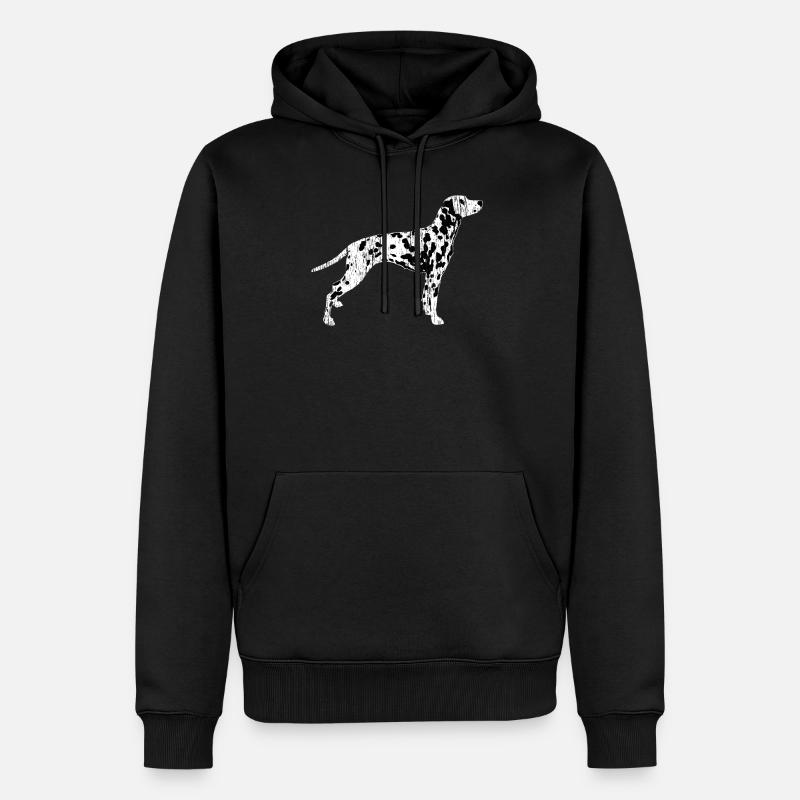 Dalmatiner - Männer Premium Bio Hoodie - Schwarz