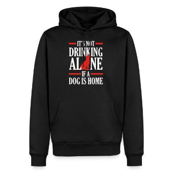 Hunde Spruch - Männer Premium Bio Hoodie - Schwarz - Vorne - Nico (187cm)
