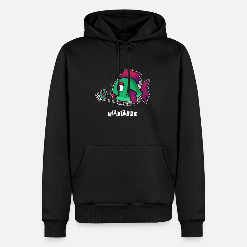 Selfish - Männer Premium Bio Hoodie - Schwarz