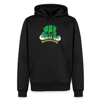 Mister Shenanigan - Chemise de jour St Patty's pour garçon - Sweat à capuche Premium bio Homme - noir - Devant - Nico (187cm)
