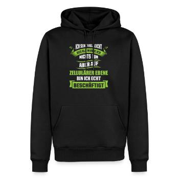Biologie Biologe Witz - Männer Premium Bio Hoodie - Schwarz - Vorne - Nico (187cm)