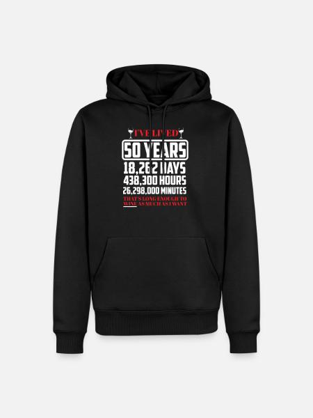 50th birthday - Men’s Premium Organic Hoodie - black