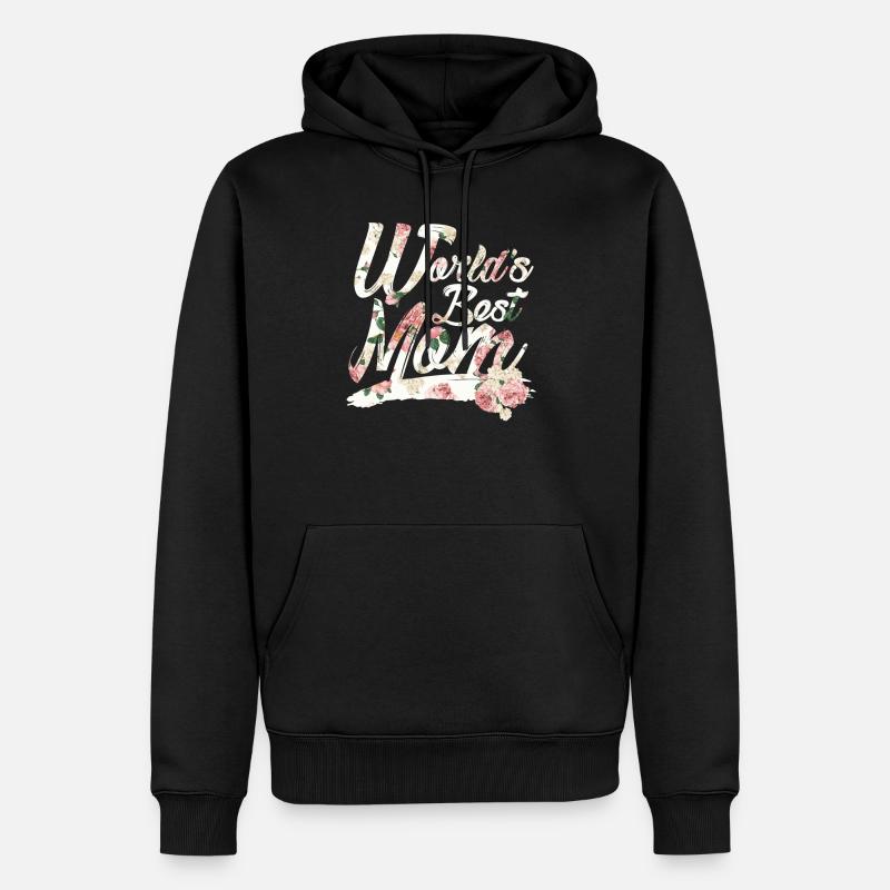 Muttertag Geschenk Weltbeste Mutter - Männer Premium Bio Hoodie - Schwarz