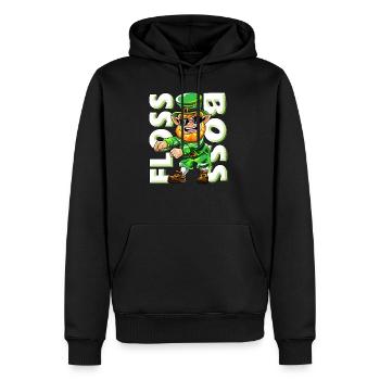 Float Boss Goblin Dancing St Patricks Day Gift - Sweat à capuche Premium bio Homme - noir - Devant - Nico (187cm)