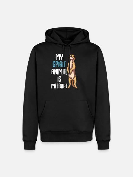 Suricate - Sweat à capuche Premium bio Homme - noir