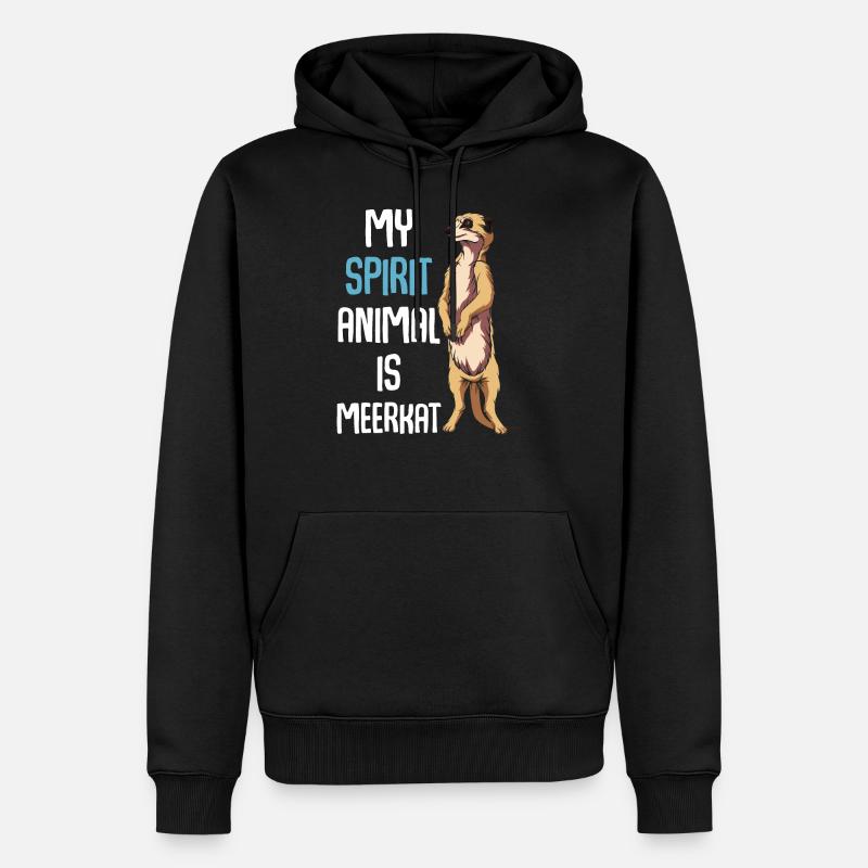 Suricate - Sweat à capuche Premium bio Homme - noir