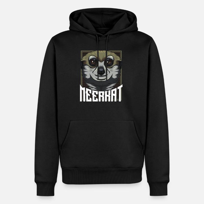 Suricate - Sweat à capuche Premium bio Homme - noir