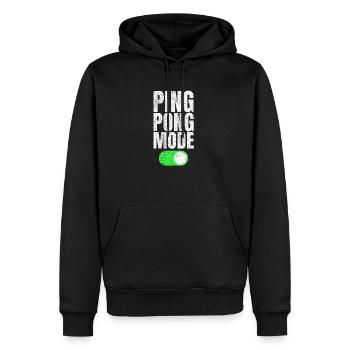 Ping Pong mode au ping-pong cadeau de ping-pong - Sweat à capuche Premium bio Homme - noir - Devant - Nico (187cm)
