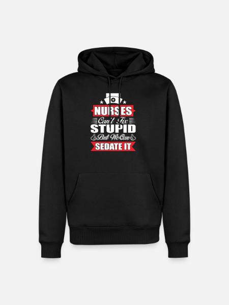 Infirmière Infirmière - Sweat à capuche Premium bio Homme - noir