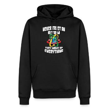 Physik Geek - Männer Premium Bio Hoodie - Schwarz - Vorne - Nico (187cm)