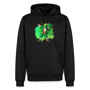St Patrick´s Day DAB - Männer Premium Bio Hoodie - Schwarz - Vorne - Nico (187cm)