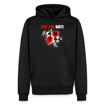 Magic Card Deck Wizard - Men’s Premium Organic Hoodie - black - Front - Nico (187cm)