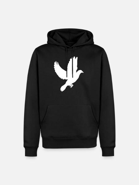 colombe - Sweat à capuche Premium bio Homme - noir