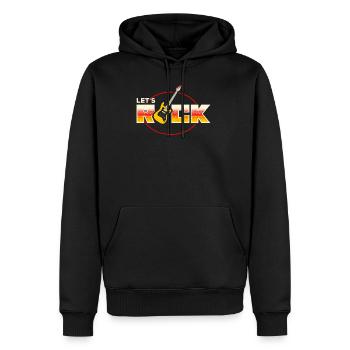 Rock n Roll T Shirt Concert Band Rock Music Retro - Sweat à capuche Premium bio Homme - noir - Devant - Nico (187cm)