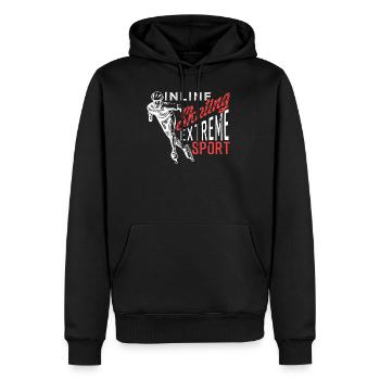Inline Skaten Rollschuhfahren Inliner Lustig - Männer Premium Bio Hoodie - Schwarz - Vorne - Nico (187cm)