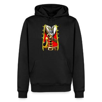 Costume de pirate Carnaval Carnaval Carnaval Carnaval - Sweat à capuche Premium bio Homme - noir - Devant - Nico (187cm)