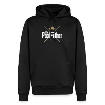 Poolfather - Billiards, Snooker, Gift, Ball - Men’s Premium Organic Hoodie - black - Front - Nico (187cm)
