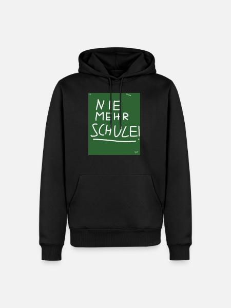 No more school! - Men’s Premium Organic Hoodie - black