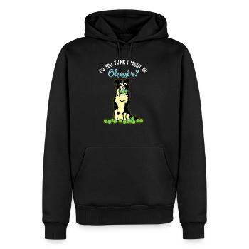 Border Collie Idée cadeau pour les propriétaires de chiens - Sweat à capuche Premium bio Homme - noir - Devant - Nico (187cm)