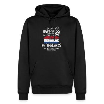 Niederlande - Männer Premium Bio Hoodie - Schwarz - Vorne - Nico (187cm)