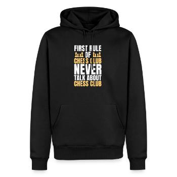 Schach Club Geschenk - Männer Premium Bio Hoodie - Schwarz - Vorne - Nico (187cm)
