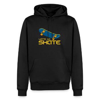 Skateboarder - Männer Premium Bio Hoodie - Schwarz - Vorne - Nico (187cm)