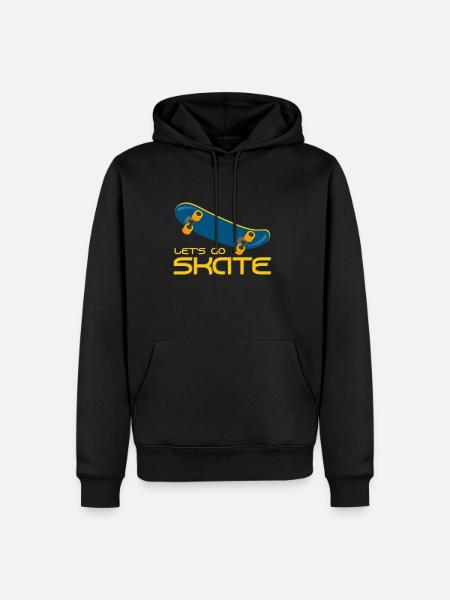 skateboarder - Sweat à capuche Premium bio Homme - noir