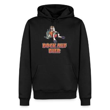 Lustiger Bock auf Bier Saufen Sauftour Fass Malle - Männer Premium Bio Hoodie - Schwarz - Vorne - Nico (187cm)