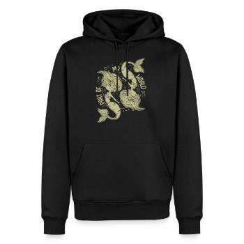 Meerjungfrauen - Männer Premium Bio Hoodie - Schwarz - Vorne - Nico (187cm)